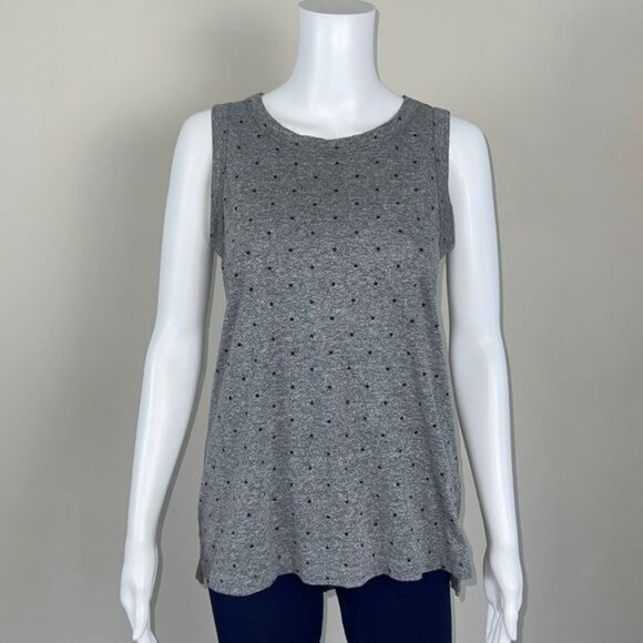Current/Elliott The Muscle Tee Heather Grey Polka Star - S - Picture 4 of 7